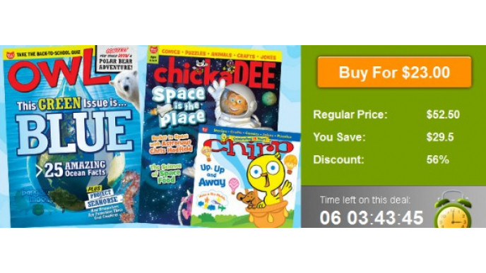 WagJag Canada: $23 For 1-Year Subscription to Owlkids' Magazines (56% Off)