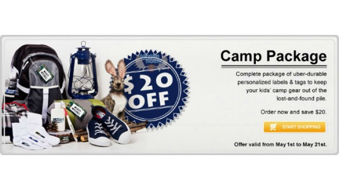 Oliver's Labels Canada: $20 Off Camp Packages (Now $39)