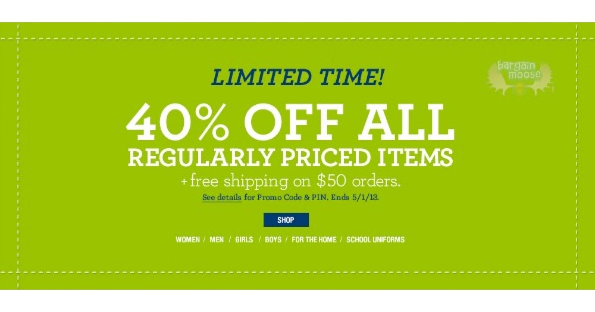 Lands' End Promo Code 40 Off All RegularPriced Items