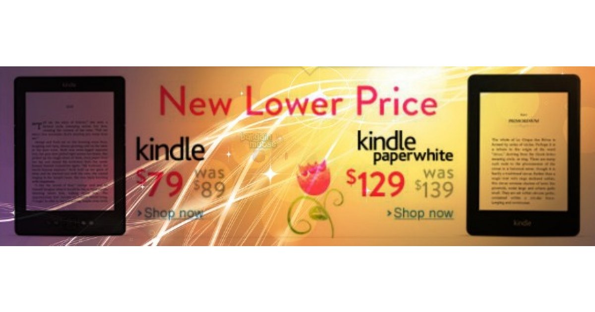 Amazon Canada New Lower Price on Kindles