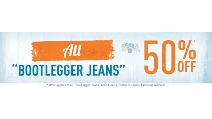 Bootlegger Canada: 50% Off Select Jeans