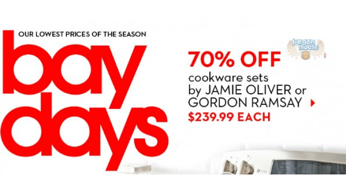 The Bay Canada: 70% Off Gordon Ramsay or Jamie Oliver Cookware Sets