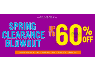 The Children's Place Canada: Spring Clearance Blowout Up to 60% Off