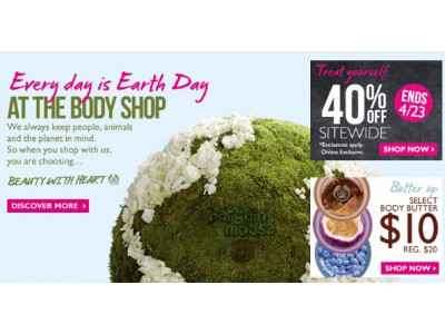 The Body Shop Canada: Save 40% Site Wide