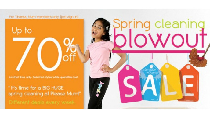 Please Mum Canada: Spring Cleaning Blowout Sale With Up to 70% Off