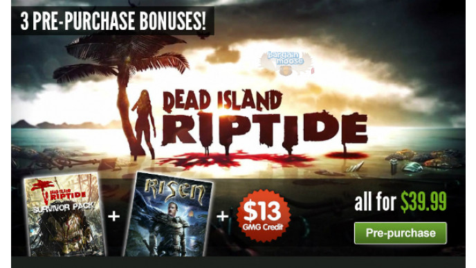 GreenMan Gaming: Pre-Order Dead Island Riptide & Get FREE DLC + FREE Game + $13 Credit
