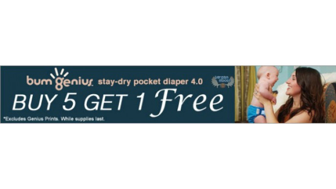 By Nature Canada: Buy 5 bumGenius Diapers Get 1 Free