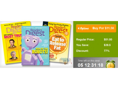 WagJag Canada: Save up to 85% on Readers Digest Subscription 