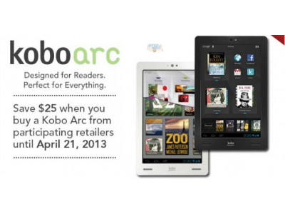 Chapters Canada: $25 Off Kobo Arc