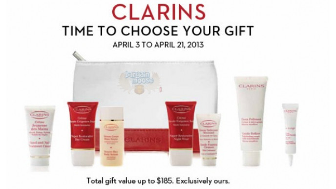 The Bay Canada: Free Clarins Gift w/ Purchase ($185 Value)