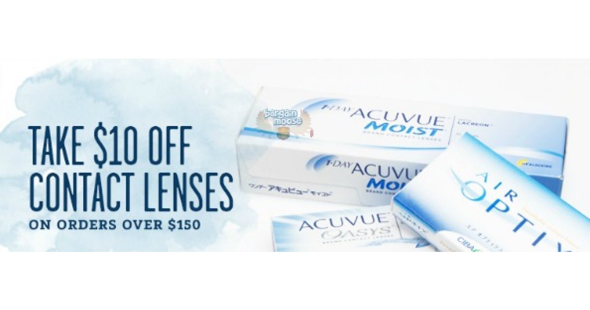Clearly Contacts Canada 10 Off Your Contact Lens Purchase Over 150