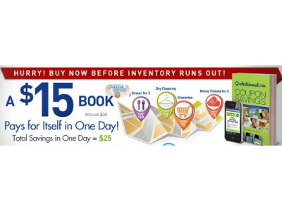 Entertainment Books: All Books $15 & Free Shipping