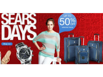 Sears Canada: Up to 55% Off Luggage