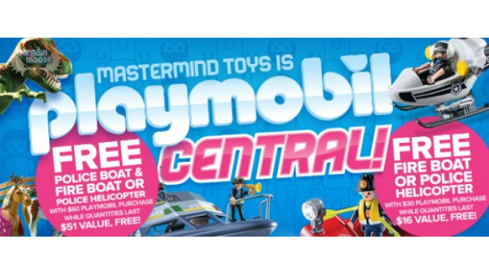 Mastermind Toys Canada: Free Playmobil w/ Playmobil Purchase