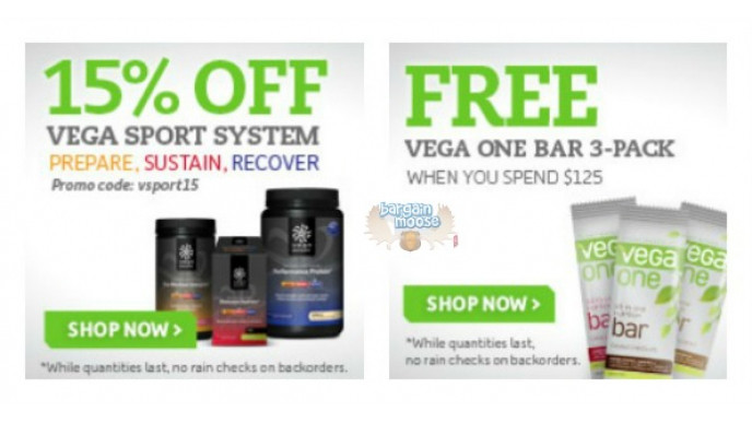 My Vega Canada Coupon Code: Save 15% & Get Free Vega One Bar 3-Pack
