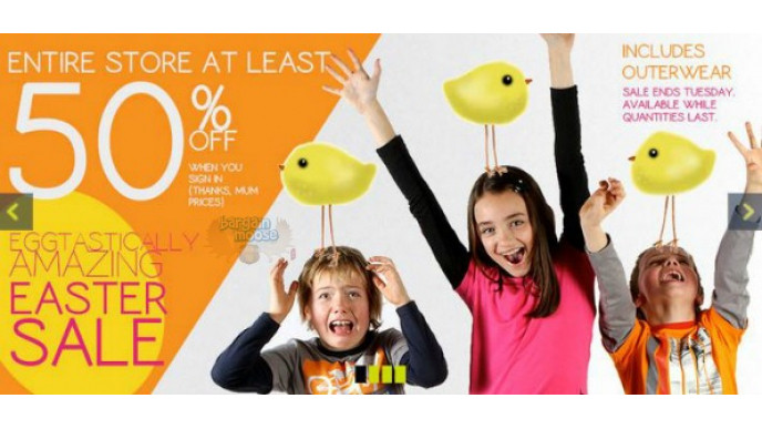Please Mum Canada: Huge Easter Sale w/ Minimum 50% Off