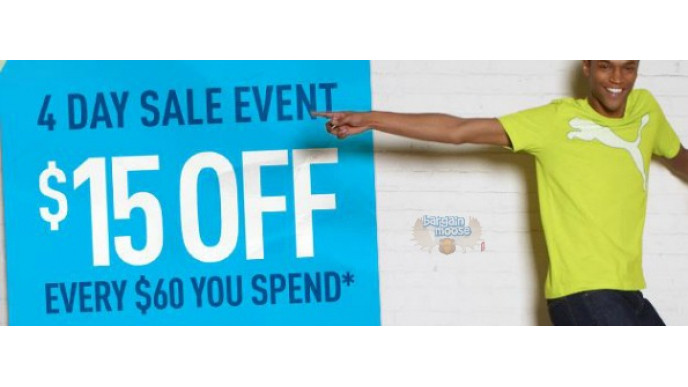 Puma Canada: $15 Off Every $60 You Spend