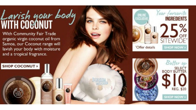 The Body Shop Canada Promo Code: Save $10 on $30+