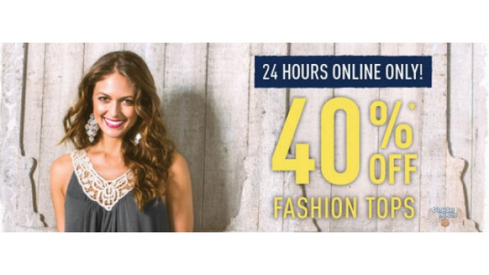 Bootlegger Canada: 40% Off All Women's Fashion Tops (Today Only)