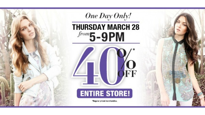 Suzy Shier Canada: 40% Off Entire Store For 4 Hours Only