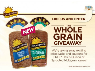 Canadian Freebie: Country Harvest Flax & Quinoa or Sprouted Multigrain Loaf