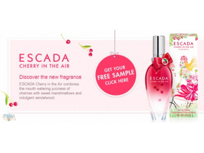 Canadian Freebie: Escada Cherry in the Air Perfume Sample