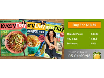 WagJag Canada: $18.50 For 1-Year Subscription To Everyday w/ Rachael Ray ($39.90 Value)