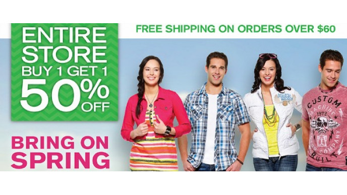 Warehouse One Canada: Entire Store is Buy One, Get One 50% Off