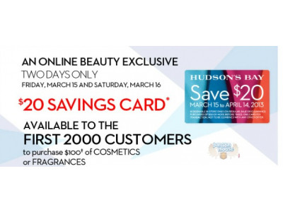 The Bay Canada: Weekend Promotions