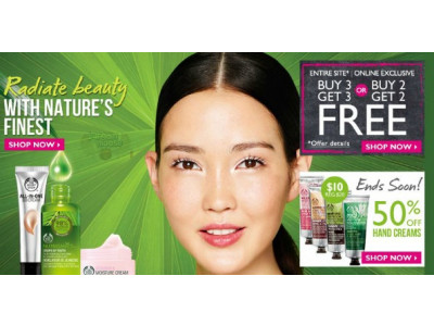 The Body Shop Canada: Buy 3, Get 3 Free