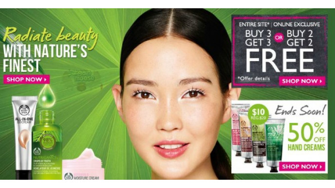 The Body Shop Canada: Buy 3, Get 3 Free