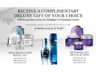 Lancome Canada Promo Codes: Free Gift With Purchase ($97 Value)