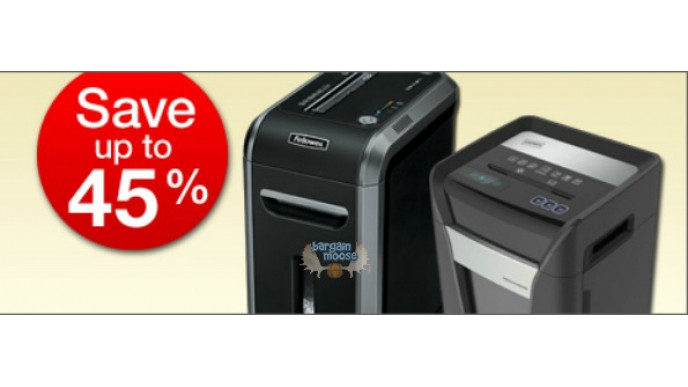 Staples Canada Spring Clean Your Files: Up to 45% Off Shredders