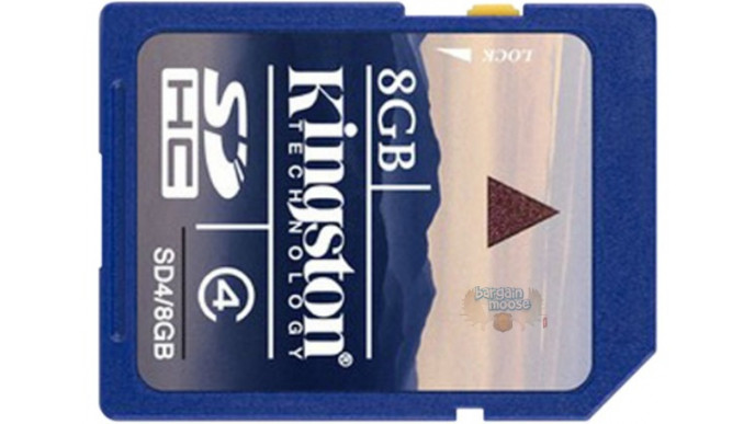 Amazon Canada: 79% Off Kingston SD4/8GB SDHC Card Now $6.99