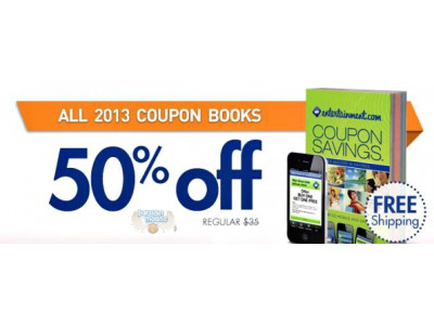 Entertainment Books: All Books 50% Off & Free Shipping