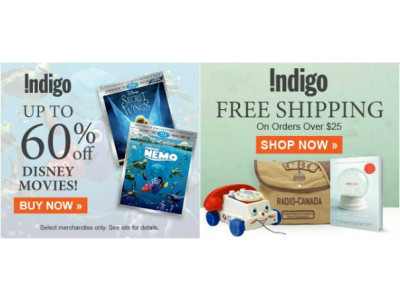 Chapters Canada: Up to 60% Off Disney Movies