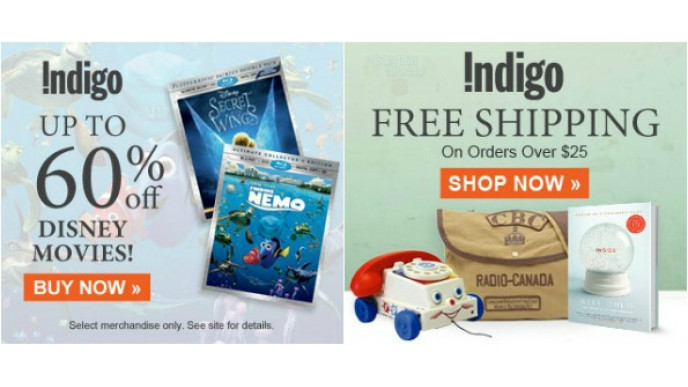 Chapters Canada: Up to 60% Off Disney Movies