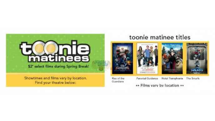 Empire Theatres Canada: March Break Toonie Madness