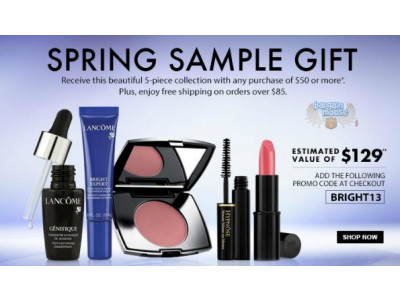 Lancome Canada Promo Code: Free 5 Piece Collection w/ Purchase Of $50+