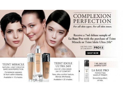 Lancome Canada Promo Code: Free Gift w/ Purchase