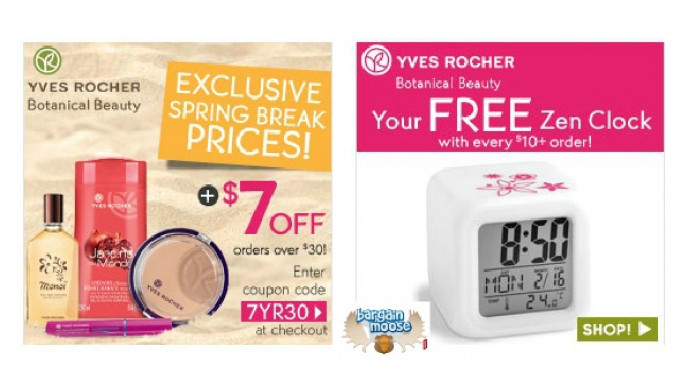 Yves Rocher Canada Promo Code: Save $7 on $30 & Free Gift