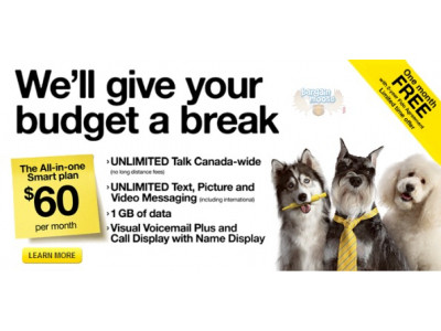Fido Canada: Unlimited Plan $60/m + 1 Month Free