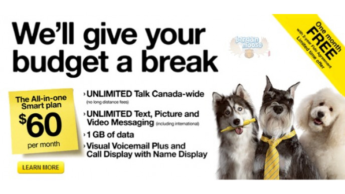 Fido Canada: Unlimited Plan $60/m + 1 Month Free