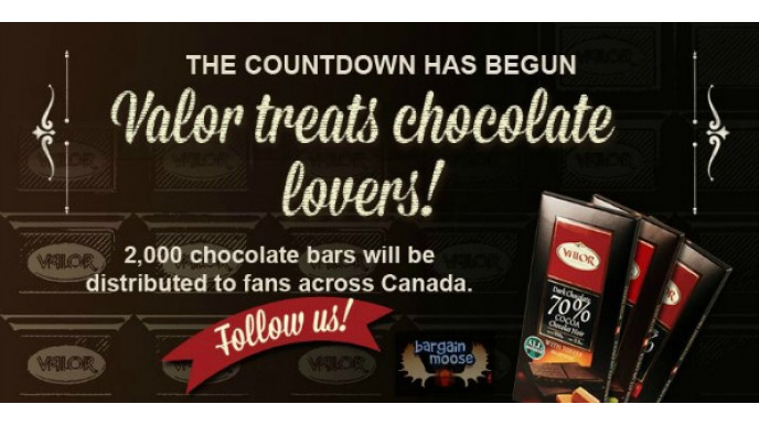 Canadian Freebie: 2,000 Valor Chocolate Bars To Be Given Away
