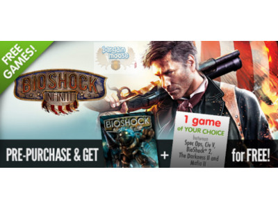 GreenManGaming: Pre-Order BioShock Infinite & Get BioShock + Another Game For FREE! (PC)