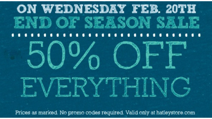 Hatley Canada: 50% Off Everything Sale - 1 Day Only