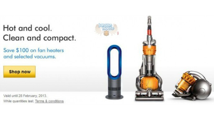 Dyson Canada: $100 Off Dyson Hot + Cool Fan & Select Vacuums