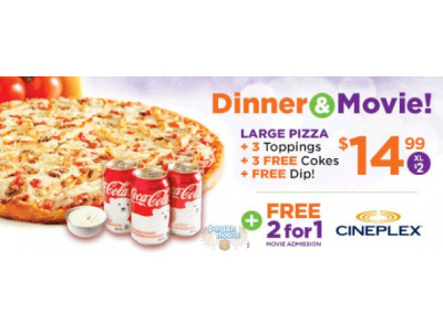 Pizza Pizza Canada: Dinner & A Movie Only $14.99