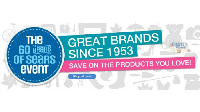 Sears Canada: Sears 60 Year Event + Free Shipping on $75