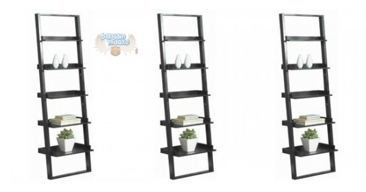 Walmart Canada 5 Tier Leaning Bookcase Was 68 Now 48